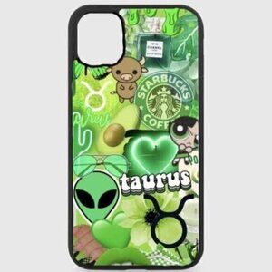 GREEN Taurus Zodiac Sign Phone Case
